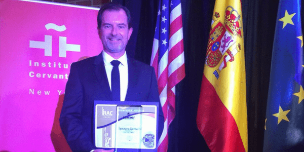 Ignacio Bernabé galardonado como «mejor conferenciante internacional de Management» en los New York Awards