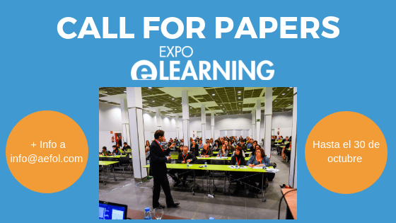 Apertura Call For Papers para EXPOELEARNING 2019