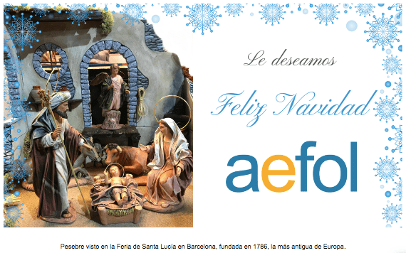 🌟El equipo AEFOL le desea Feliz Navidad 🌟